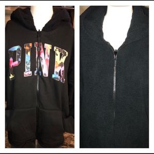 NWT VS PINK SOFT *REVERSIBLE* FULL ZIP JACKET